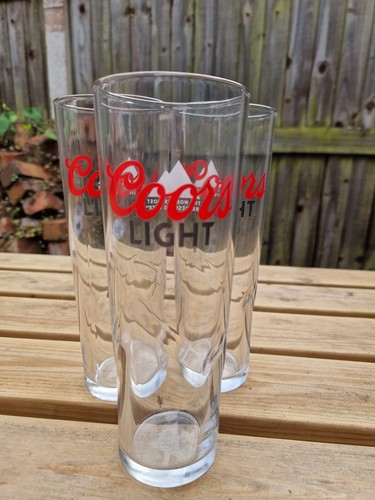 Coors light pint glasses - 4,