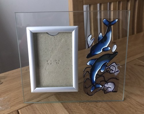 Unique dolphin stained glass - dolphin,
