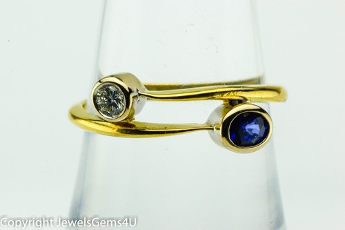 18k yellow gold stone - gold, 2-stone