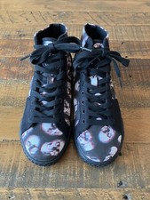 IRON FIST SKULL HI TOP TRAINERS ~ SIZE UK 4 ~ SKULL OF DOOM BROADWAY