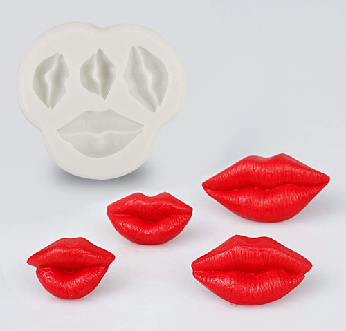 Kiss lips silicone cake - lips,