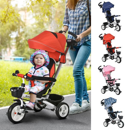 Baby push tricycle with - in,