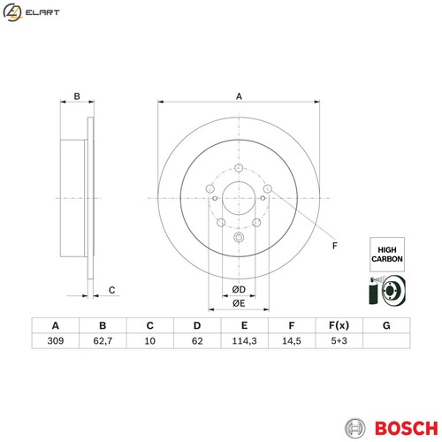 Brake disc 986 479 - 2x, g61