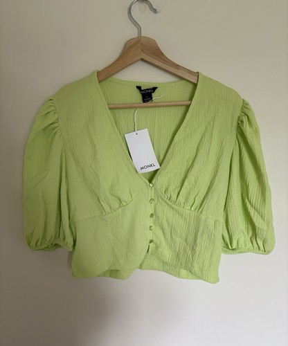 Monki lime green - green, puff