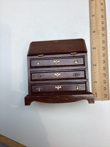 Miniature mahogany writing