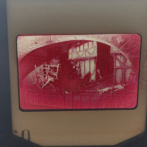 Vintage 35mm film slide - film, red