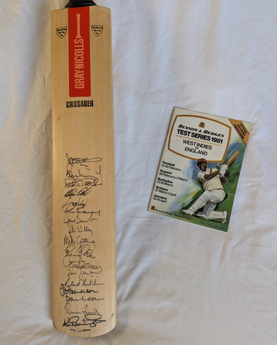 1981 west indies tour signed - west,