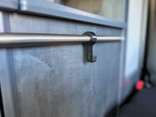 Black sliding table rail - black,