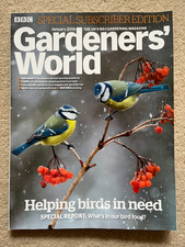 Gardeners' World Magazine x 4 (Jan 2019, Dec 2019, Jan 2020, Feb 2020)