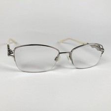 SPECSAVERS eyeglasses SILVER HALF RIM glasses frame MOD: RUBBED AWAY