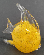 Yellow Angelfish Art Glass