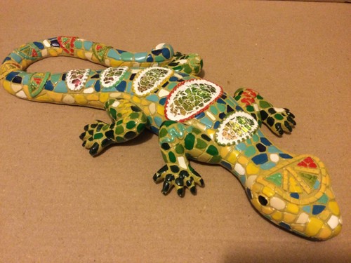 Large colourful gecko - large,