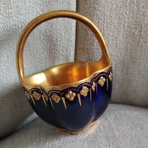 Coalport porcelain basket - porcelain,