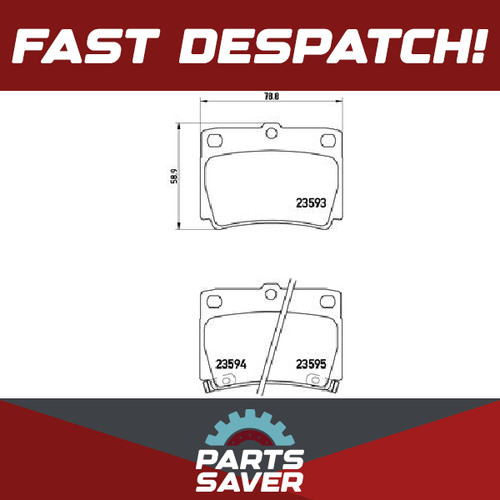 Brake pads set fits - brake, mitsubishi