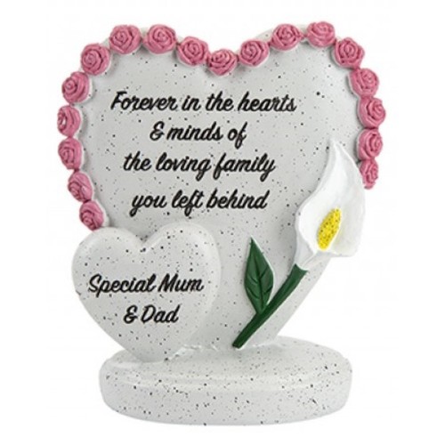Double heart memorial - double,