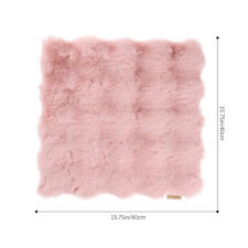 Soft Ultra Fluffy Faux Fur Chair Cover Seat Cushion Pad Mat Plush Rug Carpet Pad