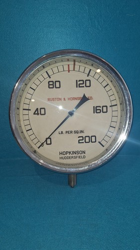 Antique pressure gauge steam - gauge,
