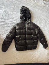 ZARA Viral Shiny Black Puffer