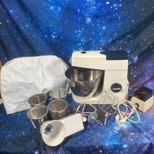 Kenwood Chef A701A Stand Mixer White Blue Corded 450W With Mincer Attachment