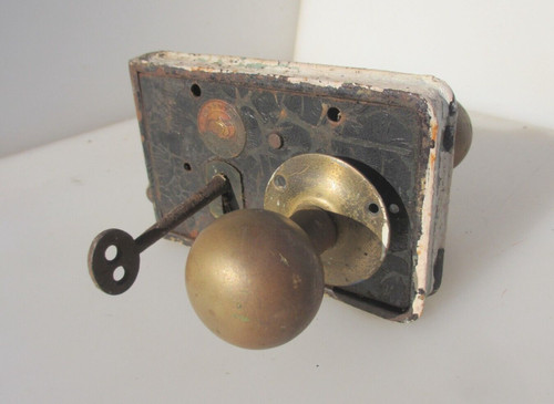 Antique iron door lock vintage - antique,