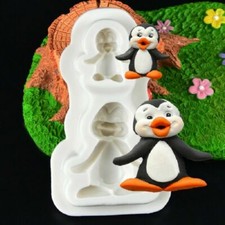 Christmas Penguin Silicone Sugarcraft Cake Fondant Mold Chocolate Baking Mould