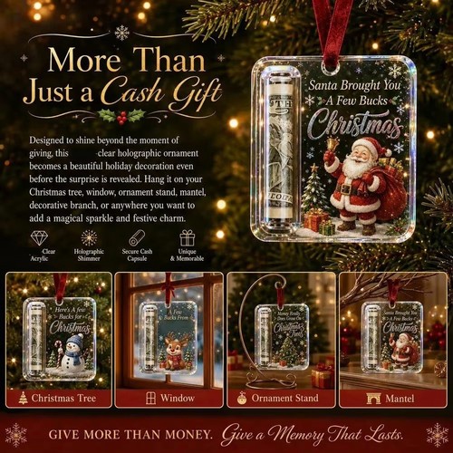 Christmas acrylic ornament - christmas,