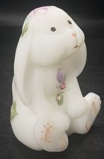 Fenton Swarovski Crystals Luv Bunny Dew Drops Satin Love Rabbit Floral Lop Eared