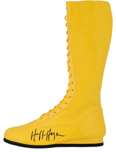 Hulk hogan signed yellow - hulk,