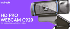 Logitech C920 HD Pro 1080p Webcam-Skype, Zoom, Office, Meeting, PC/Mac/Laptop UK