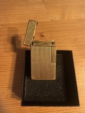 S.T. Dupont Ligne 1 Big Gold Plated Diamond Head 1960s Vintage Lighter RARE