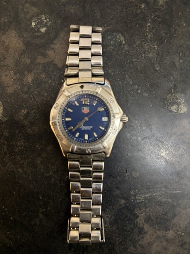 Vintage tag heuer wk1113 blue - heuer,