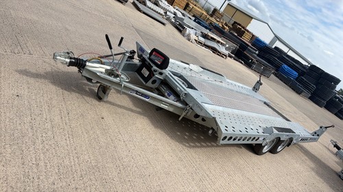 Car transporter trailer - trailer, twin