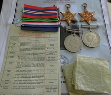 WW2 NAVY CASUALTY MEDAL GROUP