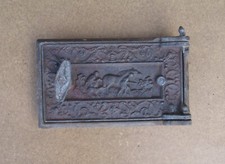 Antique cast iron door with