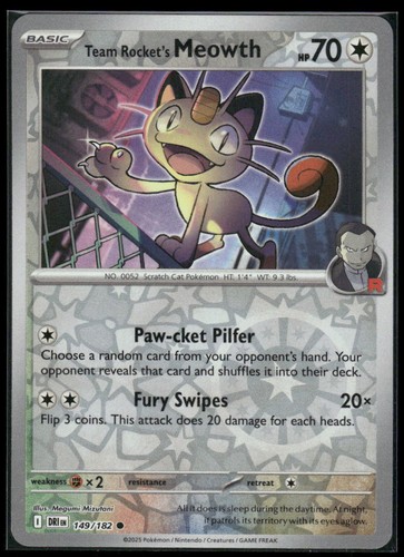 Team rocket meowth 149 182 - rocket's, 149/182