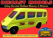 1980's FORD TRANSIT LWB MINIBUS UK MADE COLLECTORS DIECAST SCALE MODEL IN BOX