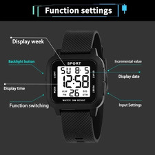 SKMEI Mens LED Watch