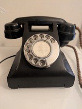 Vintage Rotary Phone bakelite 1950's ITI Indian Telephone Industries Import