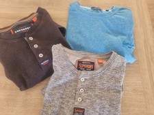 Job Lot 3 Men's Superdry Long Sleeved Tops Size  L