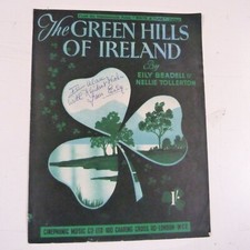 song sheet THE GREEN HILLS OF