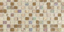 Natural Glass And Stone Mix Mosaic Border Tile Kitchen Bathroom 30cmx5cmx8mm