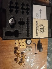 Monitor Audio Gr20 Speaker Spike Floor Disc And Audio Cones Spikes Kit Gold 