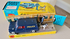 Vintage Corgi Toys B.M.C. Mini Police Van with Tracker Dog 448 Original Boxed