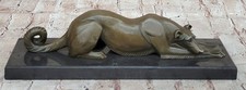 Vintage Bronze Metal Greyhound