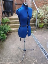 Adjustable Mannequin Bust Torso/Adjustable Blue Tailors/Dressmakers Display Bust