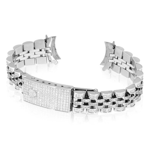 Rolex datejust white 3ctw - rolex,
