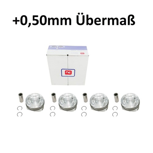 4xpistons 50mm for - 4xpistons, +0.50mm