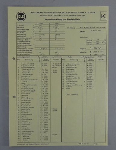 Kennblatt parts catalog - kennblatt,