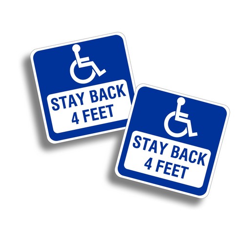 Handicap magnetic sign - handicap,