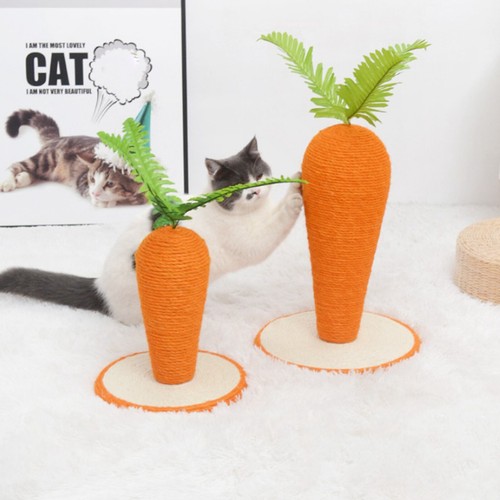 Funny cat scratching - scratching, post